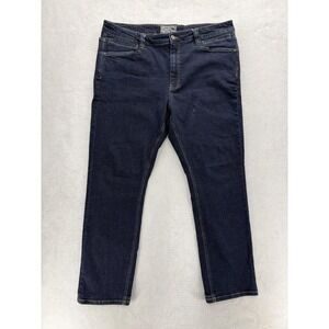 LAPG Terrain Flex Jeans Mens 38x32 Blue Dark Wash Slim Straight Stretch Denim